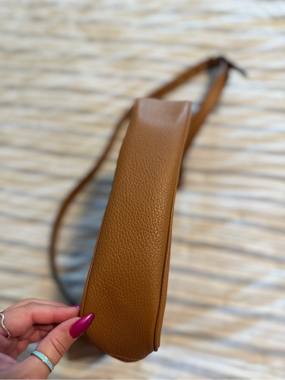 Coach Pebbled Leather Ellie File Crossbody Bag in Light Saddle Tan C1648 - Picture 14 of 16